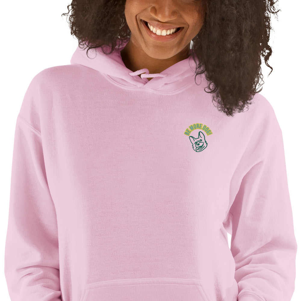 Be More Dog - Embroidered Hoodie