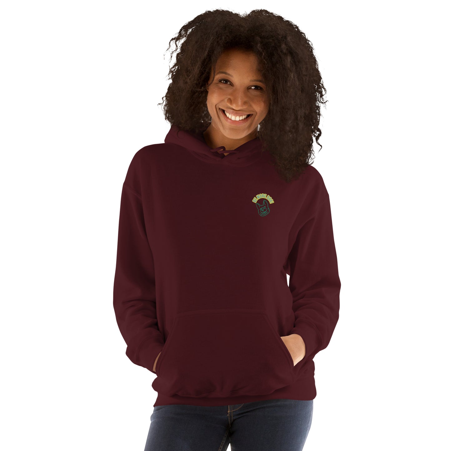 Be More Dog - Embroidered Hoodie
