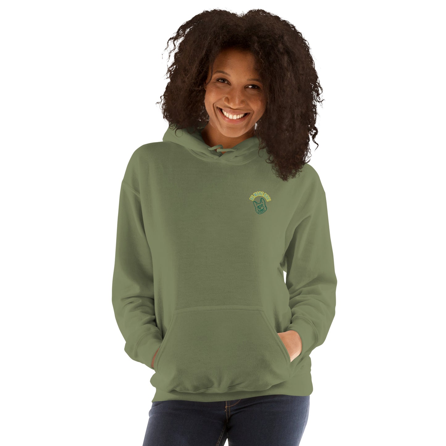 Be More Dog - Embroidered Hoodie