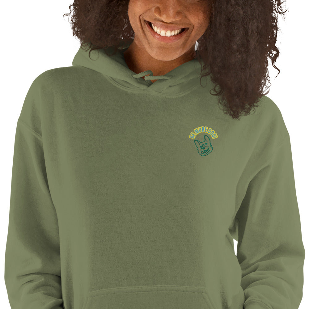 Be More Dog - Embroidered Hoodie