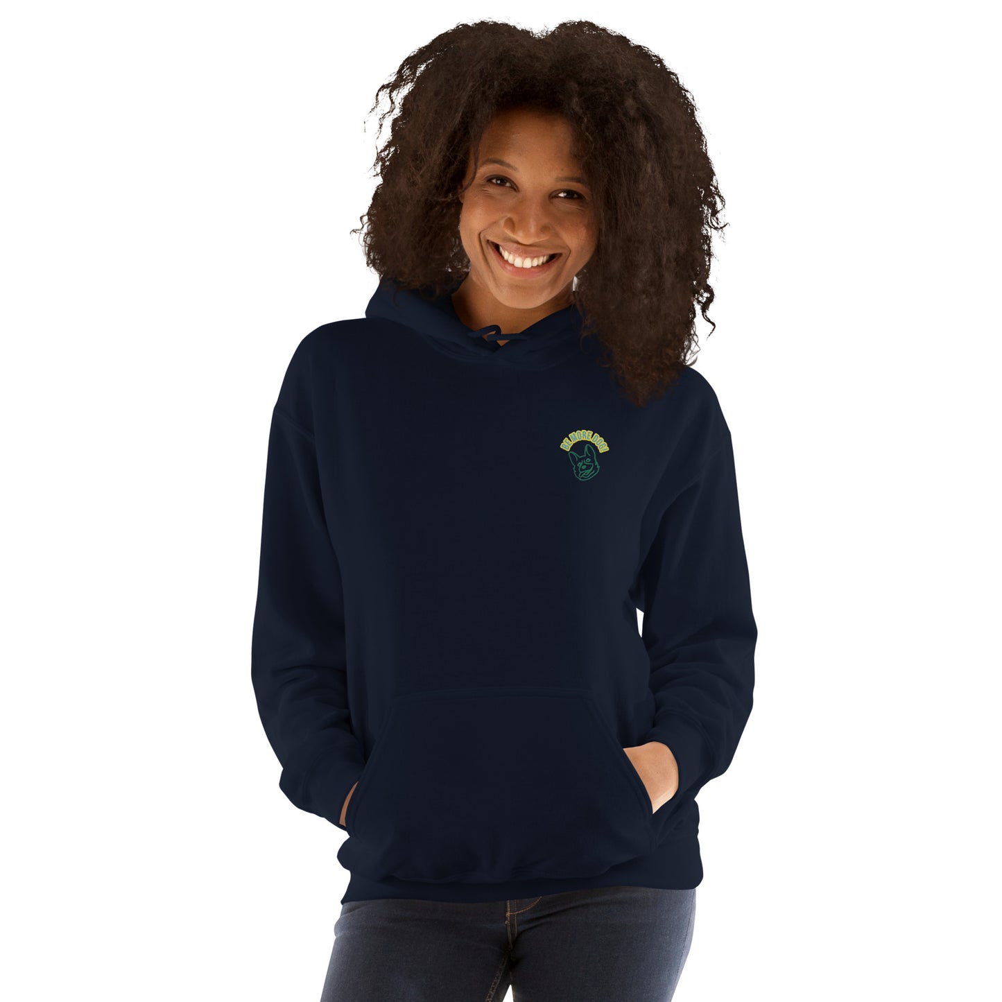 Be More Dog - Embroidered Hoodie