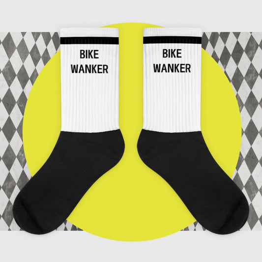 Wanker socks, Bike Wanker Socks, Funny Socks, Unisex Socks, Novelty Gifts Socks, Printed Socks, Novelty Socks, Secret Santa Gifts,