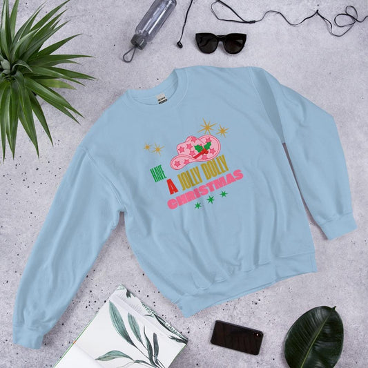 Dolly Parton Christmas Sweatshirt - Have a Jolly Dolly Christmas