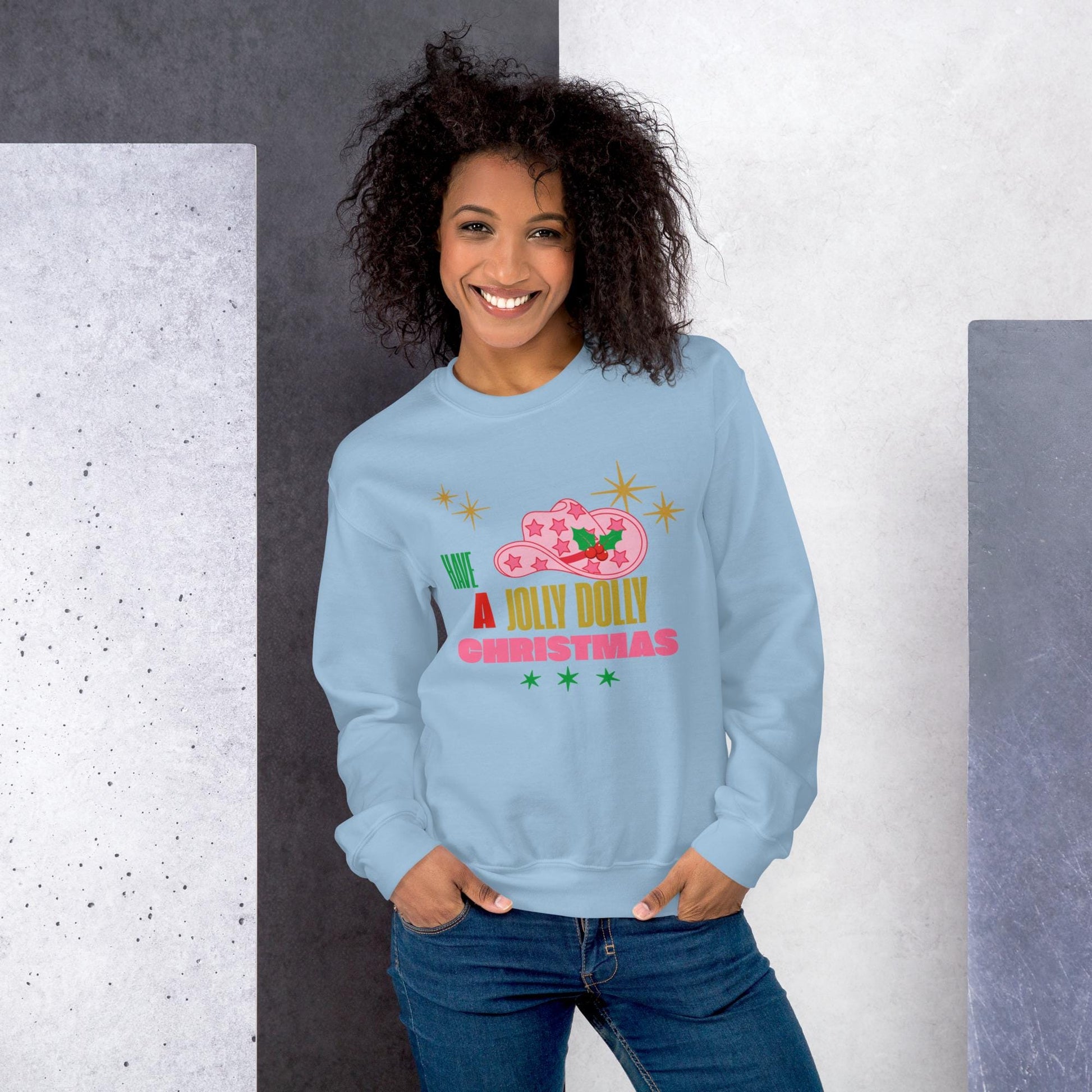 Dolly Parton Christmas Sweatshirt - Have a Jolly Dolly Christmas