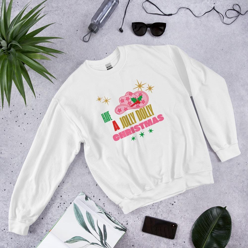 Dolly Parton Christmas Sweatshirt - Have a Jolly Dolly Christmas