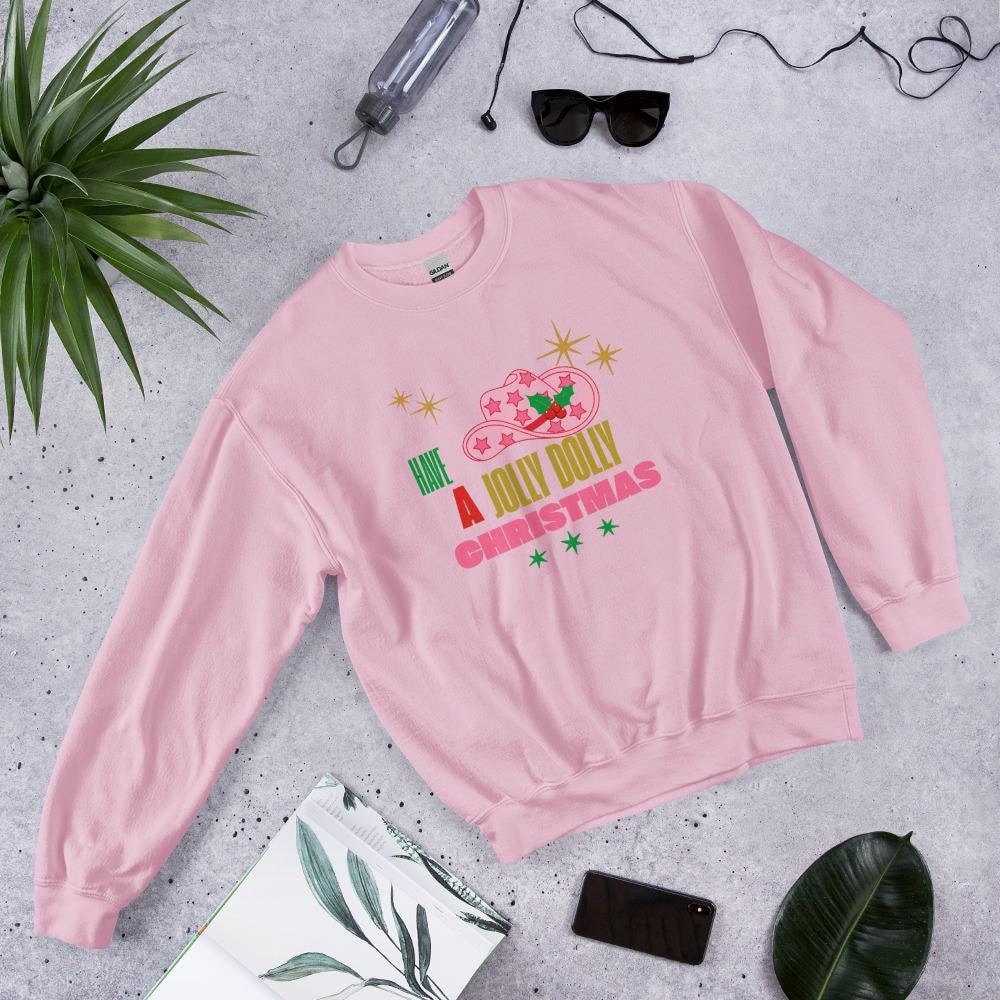 Dolly Parton Christmas Sweatshirt - Have a Jolly Dolly Christmas