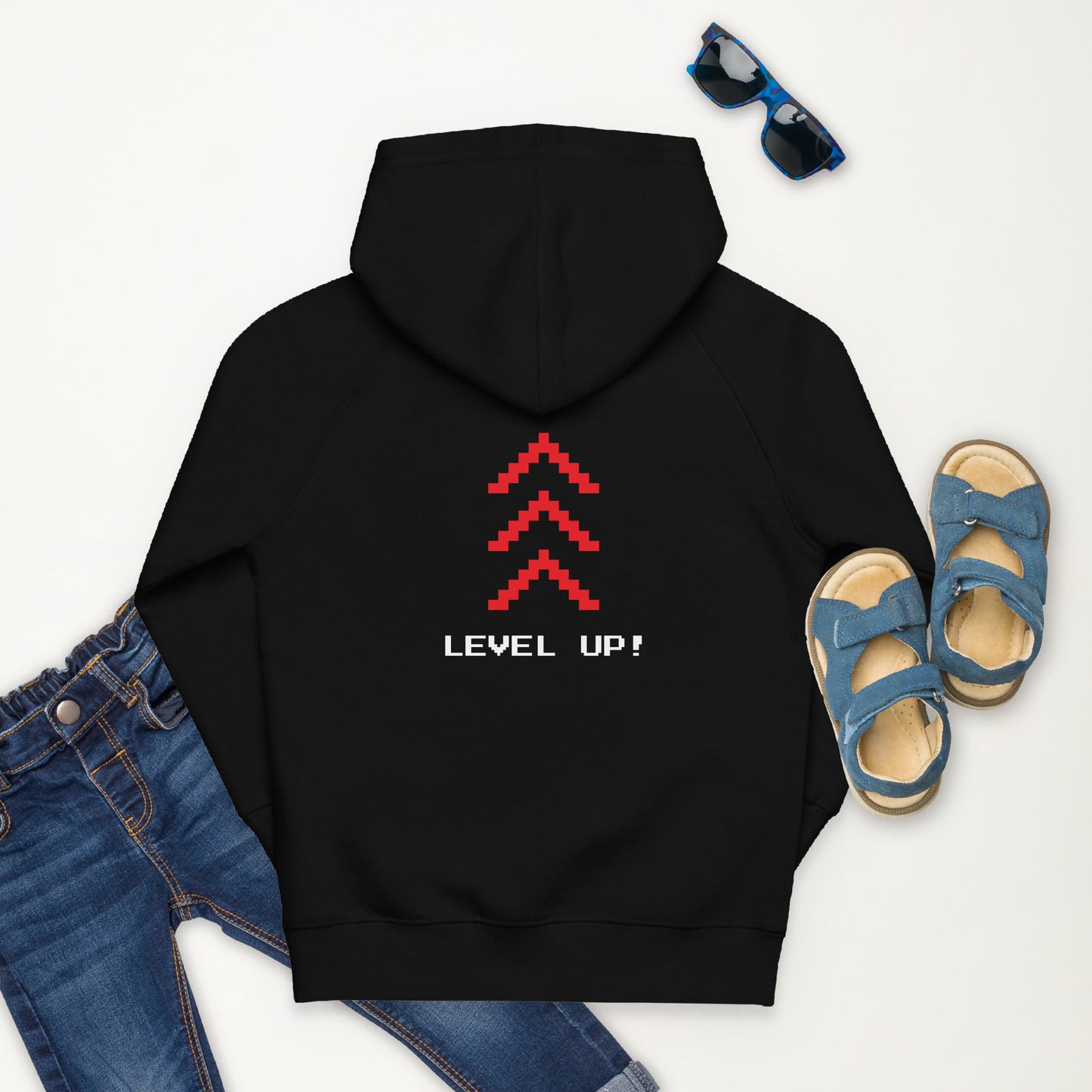 Level Up Retro Gaming Kids Hoodie