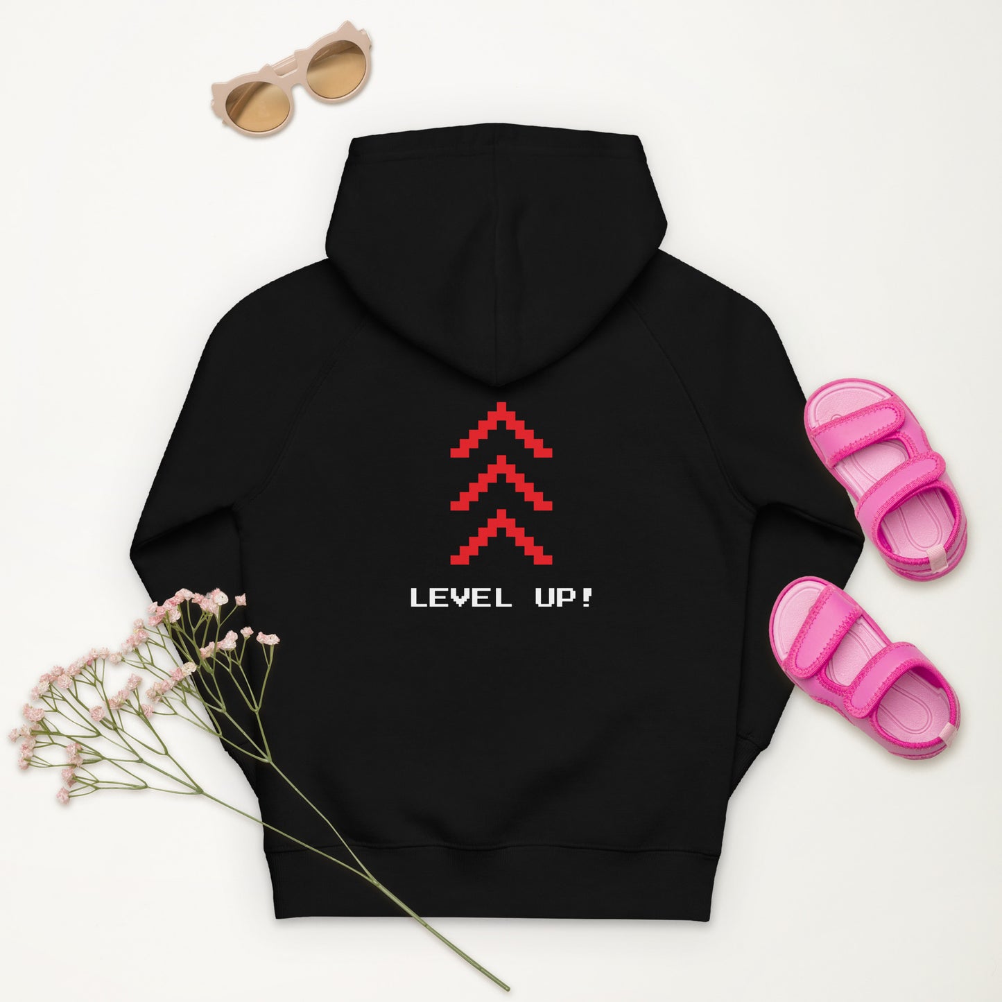 Level Up Retro Gaming Kids Hoodie