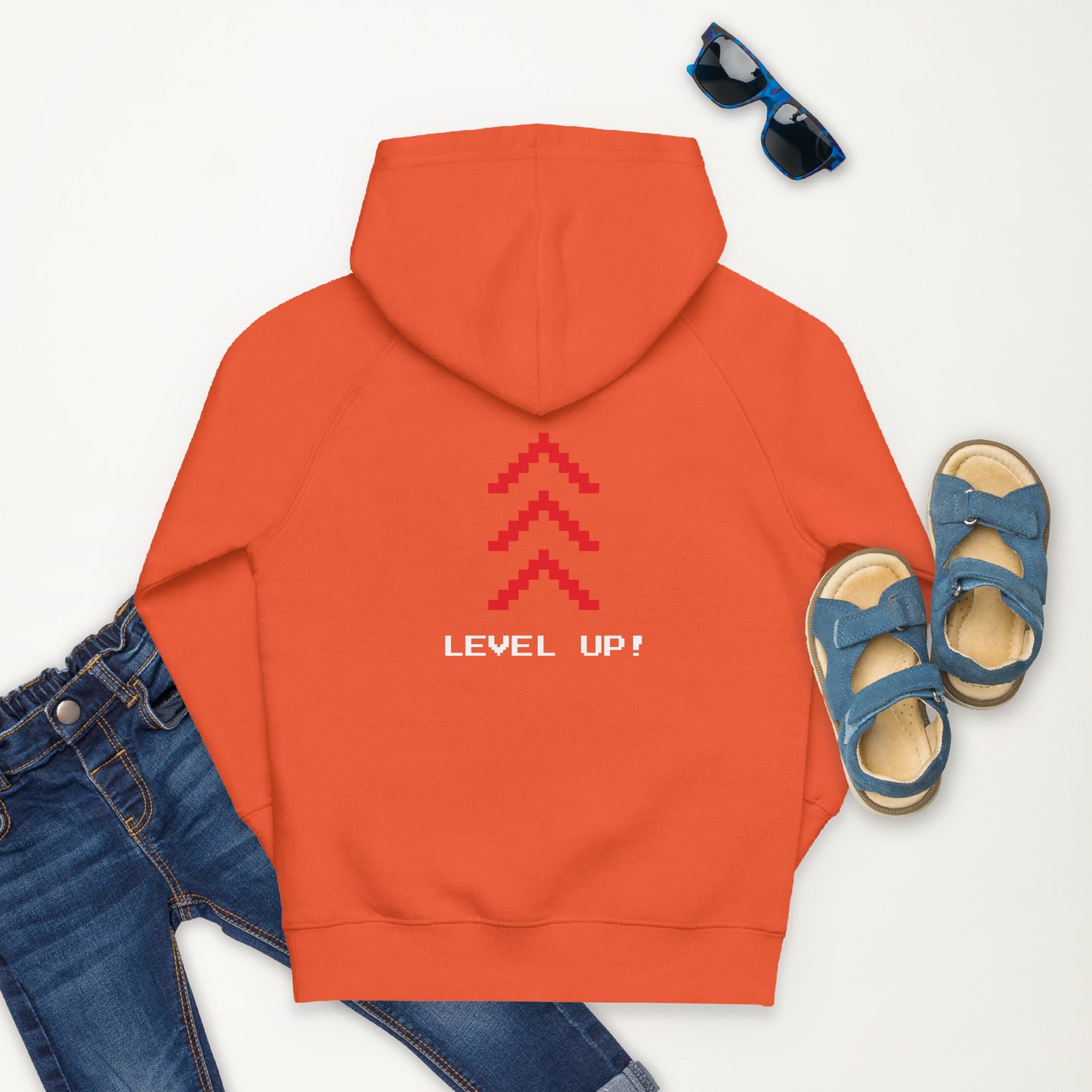 Level Up Retro Gaming Kids Hoodie