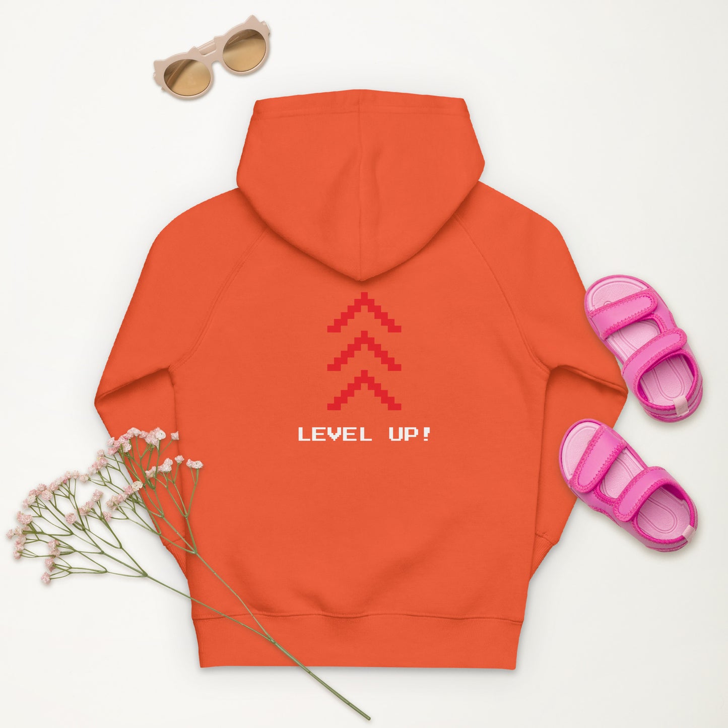 Level Up Retro Gaming Kids Hoodie