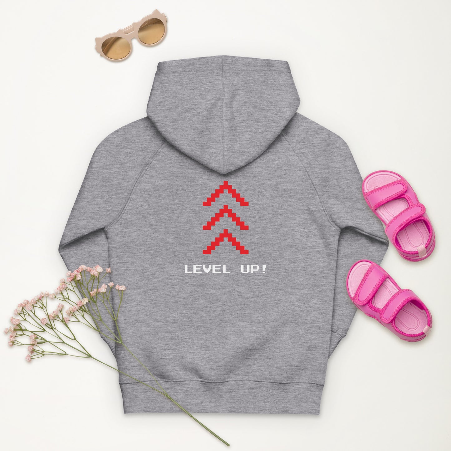 Level Up Retro Gaming Kids Hoodie