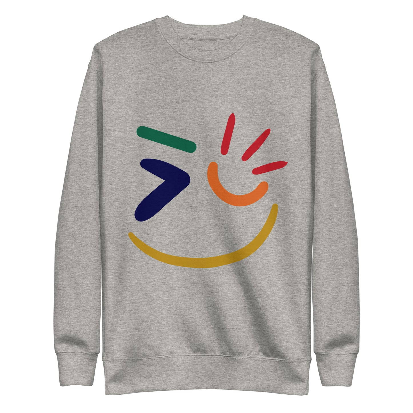 Smiling is Free Therapy - Printed Premium Sweatshirt